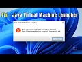 Fix Could Not Create the Java Virtual Machine Error in Windows