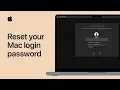How to reset your Mac login password Apple Support