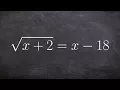 Math Tutorial for Solving Radical Equations