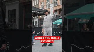 FREE HUGS AS A FAT GUY Social Experiment Shorts 