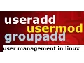 groupadd user management commands in linux