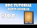8 Unity RPG Tutorial - Quest giver UI