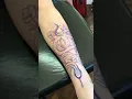 Full Snake design Leg Tattoo