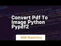 Convert pdf to image python pypdf2