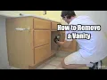 How to Remove a Bathroom Vanity
