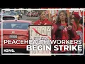 PeaceHealth medical center workers in Southwest Washington walk off job