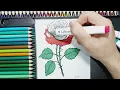 Rose Coloring Pages Tutorial Coloring Rose