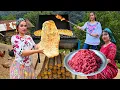Download Lagu Authentic Iranian Village Recipe:Cooking Sangak Bread \u0026 Koofteh Kebab 