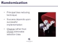 Sampling blinding and randomisation