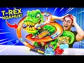 Download Lagu T-REX INI BISA MAKAN \u0026 HANCURIN TRACK HOTWHEELS KITA!