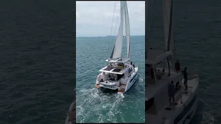 First sail and seatrial on my Island Spirit 525e #sail #seatrial