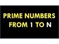 C Program For Prime Number - How To Write Program Prime Numbers From 1 to N In C