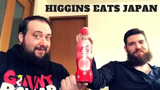 higgins eats japan peach coke taste test