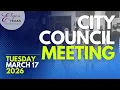 ELGIN CITY COUNCIL MEETING March 17 2026