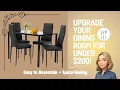Small Budget Big Dining Room Style 5-Piece Dining Room Table Set Review
