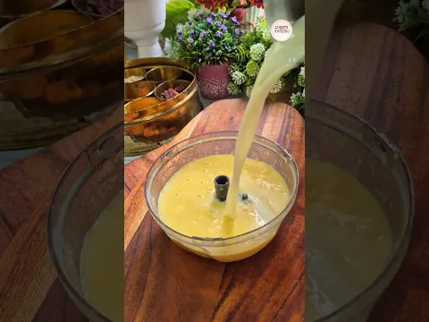 No Mixer, No Electricity! 😍 Vegetable Chopper Se Bana Mango Shake #shorts
