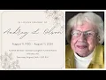 Audrey L Olson Funeral