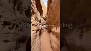 Here in the slot canyon, you’re not just exploring. you’re time-traveling.