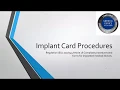 Implant Card Requirements for Article 18 of EU MDR