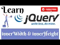 jQuery Lecture - 50 InnerWidth InnerHeight Method Tutorial in Hindi Urdu