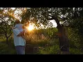 GOLDEN EVENING in a garden idyll 🌞 | slow living, nature sounds, family moments