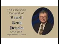 Funeral Service for Lowell Petzoldt