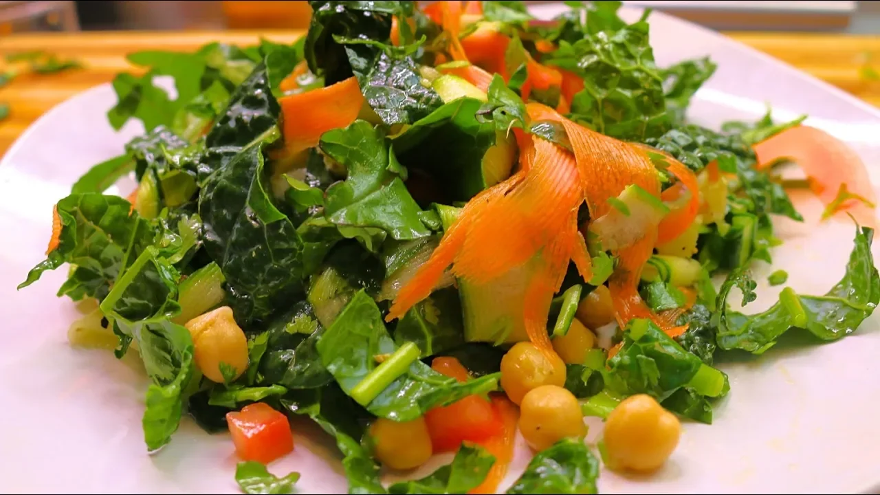 Vegan Super Salad Recipe - plant-based diet - clean eating - wfpb