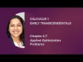 MATH C2210 CH4 7 Applied Optimization Problems
