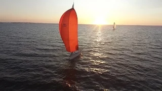 Phantom 3 Professional Captures Sailboats Arriving During Regatta