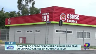 Novo quartel dos Bombeiros do Efapi já está em funcionamento