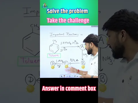 Organic Chemistry का Important Reaction Chain 🔥 | Toluene Conversion | JEE & NEET