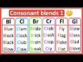 Consonant blends 1 🤔 | Phonics lesson | Learn with examples