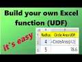 Create Custom User Defined Functions or UDF in Excel using VBA