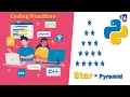 Python Star Asterisk Pyramid Pattern - Python Pattern Programs