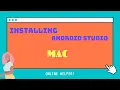 Installing android studio on MAC