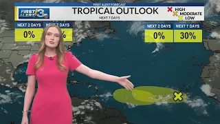 Saturday PM Weather National Hurricane Center monitors two tropical areas