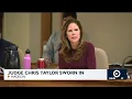 Judge Chris Taylor sworn in