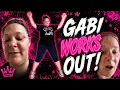 Gabi Jacobson finally get s rid of her kid and shakes the world to exercise