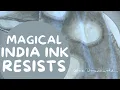 Using India Ink to Create Unexpected Shape and Texture on Fabric