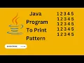 Java Program to Print Pattern