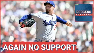 DODGERS POSTCAST Dodgers again making life more challenging on their starter with no support