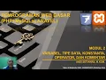 Variabel Tipe Data Konstanta Operator Dan Komentar Dalam PHP