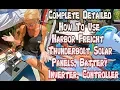 Complete Detailed How To Harbor Freight Thunderbolt Solar Kit Panels Battery Controller Inverter