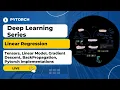 Implementing Linear Regression using PyTorch Live Coding