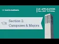 Section 2 Campuses Majors