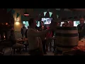 Thorsten taps the firkin of Octoberfest Lager at the Iron Griz