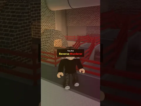 Reverse Murderer in Murder Mystery 2.. 😂 #roblox #shorts #murdermystery2 #mm2roblox