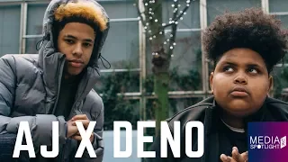 aj x deno first meeting real life ft geko stormzy wireless idris elba media spotlight uk