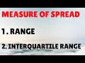 Measure of Spread Range Interquartile Range Statistics Machine Learning Deep Learning