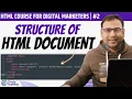 Structure of HTML Document in Hindi HTML Page Structure HTML Course